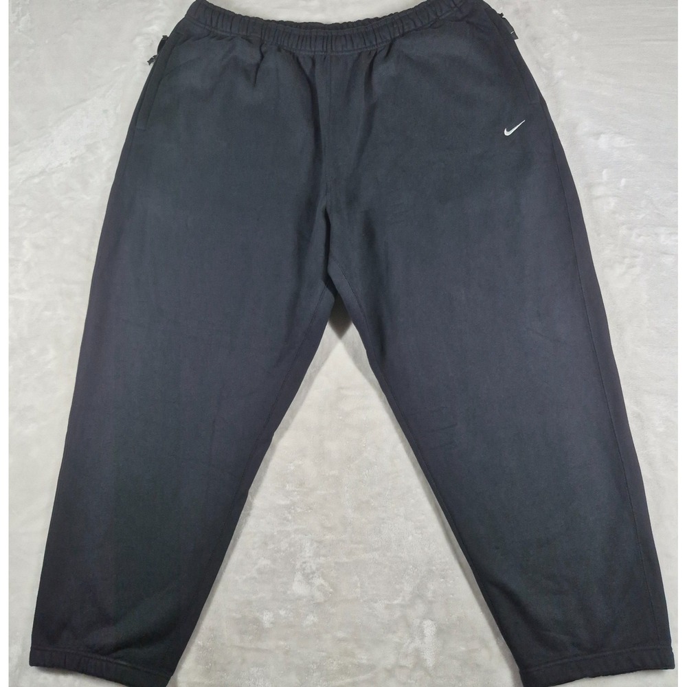 Nike Solo Swoosh Heavyweight Fleece Sweatpants Men's 4XL Black Pants DX1364-010